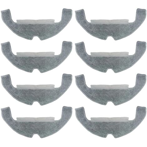Wischtücher für DREAME D10 Plus Gen 2/D10s Plus/D9 PLUS Saugroboter Zubehör, 8 Mop-Pads für D10 Plus Gen 2, wiederverwendbare und waschbare Reinigungsaufsätze (1/5)