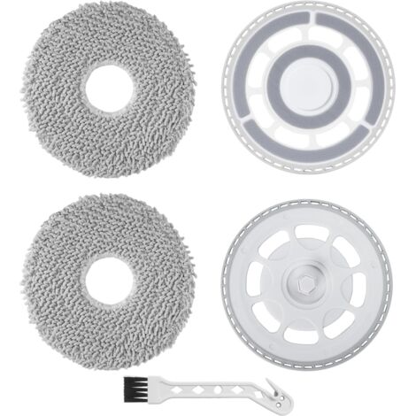 Ersatz-Wischtücher mit Halter für Roborock Saros 20 / Saros 10R / Qrevo S5V / Qrevo Curv/Qrevo Curv S5X / Qrevo Edge/Edge S5A Staubsauger, 2 Ersatzhalter, 2 Feuchttücher (1/5)
