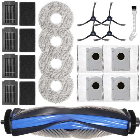 Ersatzteile für Ecovacs Deebot T50 Max Pro Omni – Rollbürsten, 4 Wischtücher, 4 Staubbeutel, 4 Seitenbürsten, 4 Filter (1/5)