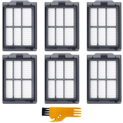 6 Stück HEPA-Filter-Zubehör für iRobot Roomba Plus 505 Combo Robot/Roomba Plus 405 Combo Robot, waschbar und wiederverwendbar (1/5)