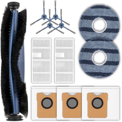 (12-teilig) C20 Omni Zubehörset für Eufy Roboterstaubsauger C20 Omni, 1 Rollbürste, 4 Seitenbürsten, 2 Filter, 3 Staubbeutel, 2 Wischpads (1/5)