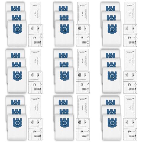 (36 Stück) Staubbeutel Airclean Filter kompatibel mit Miele GN Staubsauger, Serie C1, C2, C3, S227, S240, S270, S400, S400i, S600, S2, S5, S8, 3D Efficiency Staubsaugerbeutel (1/5)