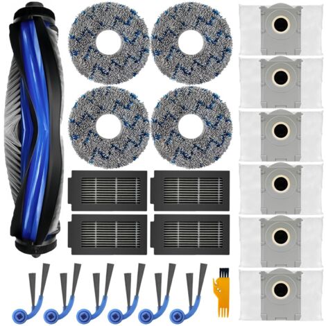 21-teiliges Zubehörset für Ecovacs Deebot T30C Omni Gen2/T30C Omni: 1 Hauptbürste, 4 Reinigungstücher, 4 Filter, 6 Staubbeutel, 6 Seitenbürsten. (1/5)