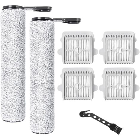 Ersatzbürstenrolle und Filter für Roborock F25 ACE / F25 RT / F25 LT / F25 ALT / F25 Nass- und Trockensauger, 2 Rollenbürsten, 4 HEPA-Filter, 1 Reinigungsbürste (1/5)