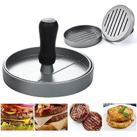 Wailicop Hamburgerpresse - Antihaft-Aluminium-Modell für vegetarische Burger, Fleischburger und Grillzubehör (1/4)