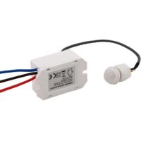 1 Unidad Interruptor Sensor Infrarrojo, Mini Detector de Movimiento para Interior, Detector Integrado 220V, Alcance 8m 360°