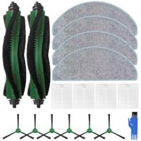 iRobot Roomba 105 Combo/Zubehörset Y0112/Y0110/Y0140/Q0120/Q011/Q052 – 2 Hauptbürsten, 4 Filter, 4 Reinigungstücher, 6 Seitenbürsten, 105-teiliges Ersatzteilset