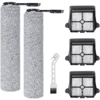 Bürstenrolle und HEPA-Filter für Tineco FLOOR ONE S7 Combo / S7 FlashDry / FLOOR ONE Switch S7 Staubsauger-Zubehör, 2 Bürstenrollen, 3 HEPA-Filter, 1 Reinigungsbürste