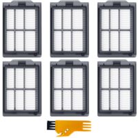 6 Stück HEPA-Filter-Zubehör für iRobot Roomba Plus 505 Combo Robot/Roomba Plus 405 Combo Robot, waschbar und wiederverwendbar