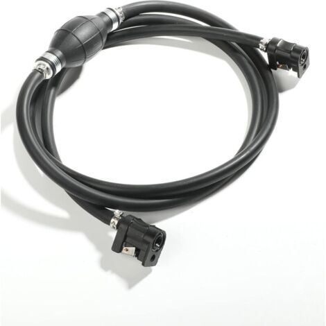 Kraftstoffleitung für Bootsmotor, 3/8 Zoll Kraftstoffleitung, Verbindungssatz für Außenbordmotor, für Bootsmotor, Schwarz (1/5)