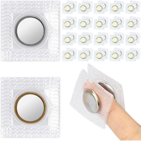 Magnetischer Vorhangverschluss 12 Paar – Klebe-Magnete Für Verdunkelungsrollos & Vorhänge – Flexible Clips Zum Schließen Ohne Bohren