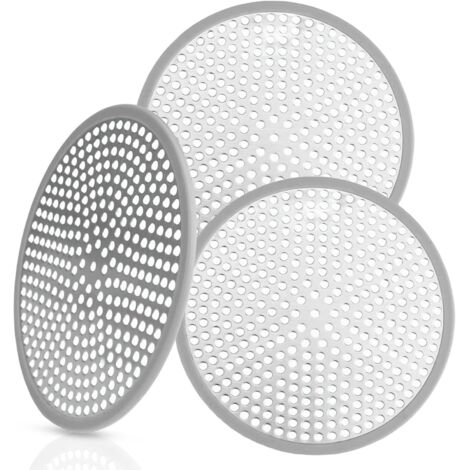 3 Stück Haarfang-Filter für Dusche, Haarfilter für Badewanne 120 mm, Duschraster, Haarfang-Filter für Badewanne, Badewannenraster gegen Haare, für Küche und Badezimmer Dusche
