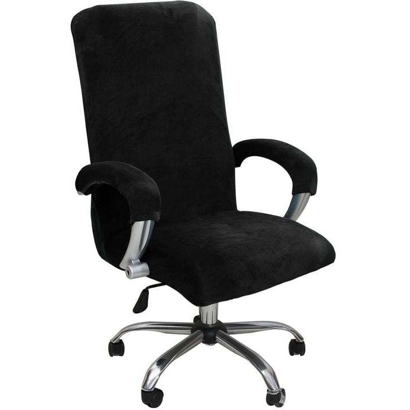 Housse De Chaise De Bureau Split Velours,Housse Pour Chaise Tissu