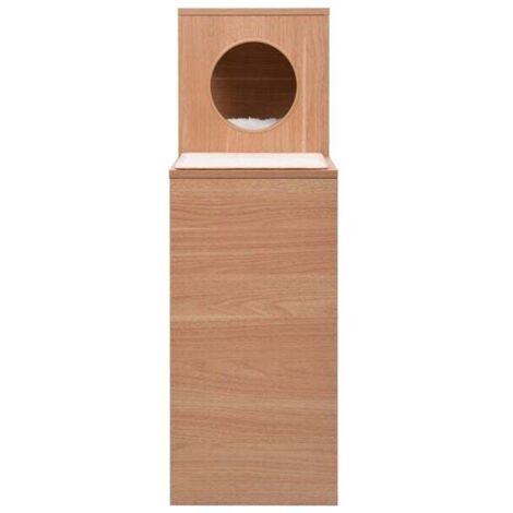Maison Pour Chat Extérieur Isolée Avec Grille - Taille S/M, Tissu Oxford Imperméable | Abri Pour Chat, Chiot, Jardin
