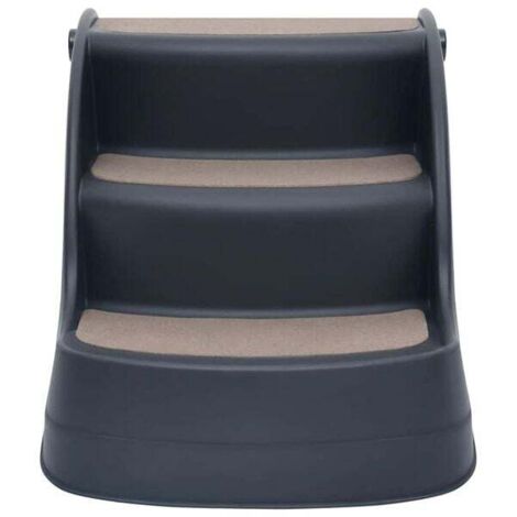 Escalier Pour Chien - 3 Marches - Rampe Antidérapante Et Lavable - Échelle En éponge - Pour