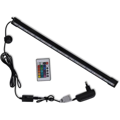 Lampe LED Bulles Pour Aquarium 48 Cm - RVB Changement De Couleur, IP67, Télécommande - Éclairage Décoratif Pour Poissons