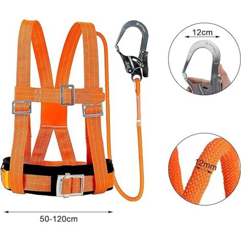 Niesel Harnais De Sécurité Demi-Corps Pour Escalade Et Travail En Hauteur – Réglable, 1000 Kg, Polyester Résistant
