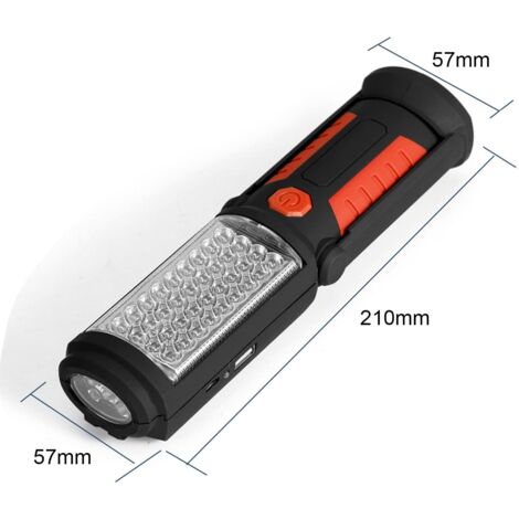 Lampe torche magnétique de travail COB T6 Recharge... - Grandado Lampe torche magnétique de travail COB T6 Recharge... - Grandado