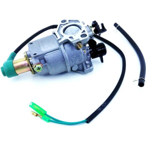 Jardiaffaires – Carburateur adaptable pour groupe électrogène 11-15cv – Compatible Honda GX340/GX390 – Vanne d'arrêt électrique – Entraxe 52mm