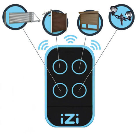 Télécommande universelle pour automatismes ( portail, porte de garage, volet etc..) IZI ONE 4790833 pour Portail
