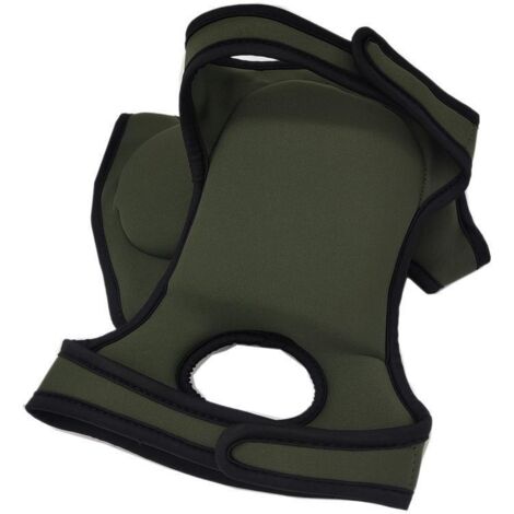 1 paire de genouillères de jardinage, avec protection élastique en éponge, genouillères de jardinage d'extérieur (vertes)