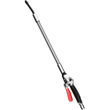 Pistolet à air comprimé extensible avec poignée en caoutchouc antidérapante, adapté à différents angles jusqu'à 30 cm.