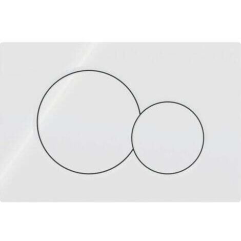 Convient pour GEBERIT SIGMA 01 Plaque de déclenchement - Convient pour réservoir d'eau UP320 / UP720 - 115.770.11.5 - Blanc (1/2)