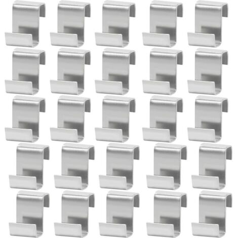 25 clips en Z en acier inoxydable pour vitrage de serre - Clips en Z pour la fixation de fenĂŞtres et de vitres (1/4)