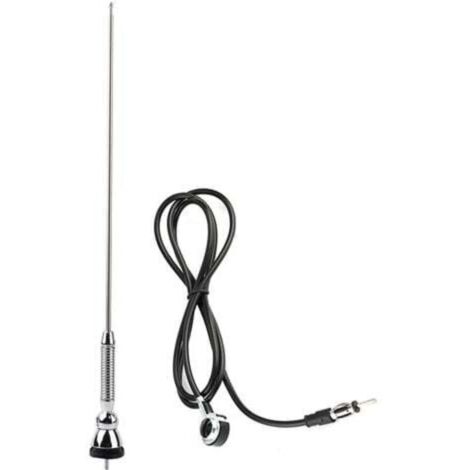 Antenne de toit universelle de voiture de 18,5 pouces avec radio AM/FM et rotation à 180°