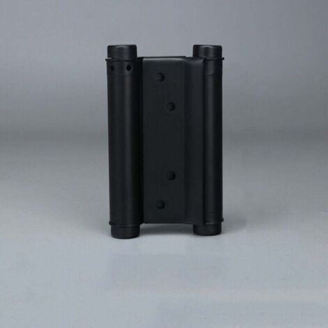 2 charnières à ressort double action en acier inoxydable pour portes battantes, charnières à fermeture automatique pour portes d'armoires, salons, cafés, bars et pubs (ressort double de 4 pouces) (1/4)