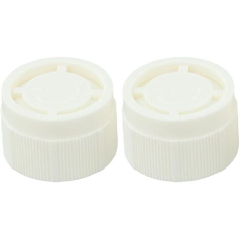 Lot de 10 capuchons décoratifs en plastique blanc M30 x 1,5 TRV pour robinet thermostatique de radiateur, 34 mm (1/4)