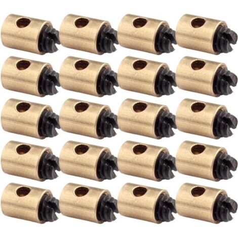 Câbles et gaines de freins pour vélo, 20 pièces, colliers de serrage pour câbles de moto, collier de serrage pour câble de vélo, 5 x 6 mm, câble d'accélérateur en laiton, compatible avec les accélérat (1/4)