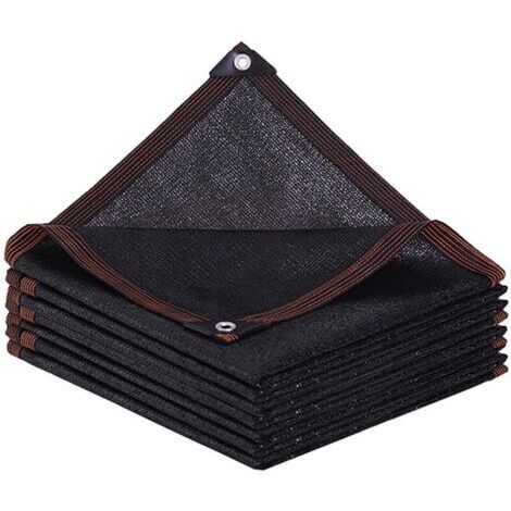 Voile-d'ombrage-Toile-Filet-Ombrage-Exterieur Rectangulaire avec œillets pour Balcon, Serre, Jardin, Pergola, Patio Lawn-2x4m-Noir (1/4)