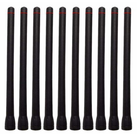 10 Pièces Antennes VHF Compatibles avec Radios ICOM Modèles F1000 F16 F33G F3026 F14 F15S F3002 (1/4)