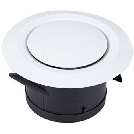 Bouche d'extraction et d'insufflation d'air Ø100, SL.GT 3 griffes articulées Grille de ventilation plastique ronde orientable Ventilation par ventilateur (1/4)