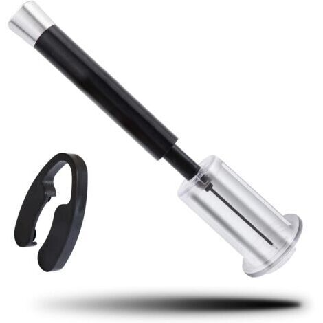 Tire-Bouchon, Noir Air Comprimé Tire-Bouchon, Bouteille Décapsuleur avec Coupe-Capsule, Convient à la Plupart des Bouteilles de Vin (1/5)