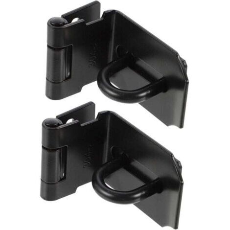 2 Pièces Boucle Moraillon De Cadenas à 90 Degrés Porte Coulissante Loquets De Serrure D'armoire Serrure à Moraillon Basculer Le Moraillon Acier Inoxydable Verrouiller Lourd (1/4)