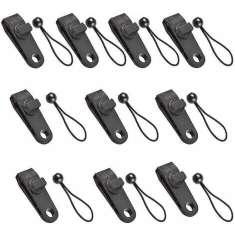 Autre accessoire pour piscine Clip de tenteEnsemble de 10 pièces (le noir)
