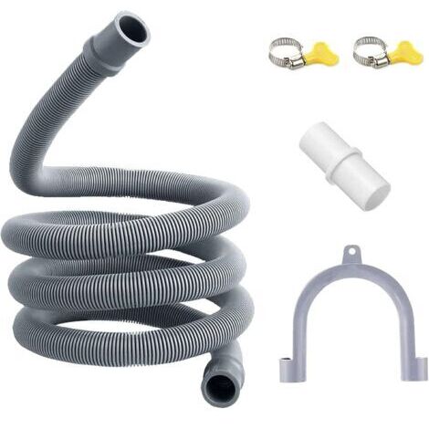 Tuyau de vidange universel, tuyau de vidange en plastique, kit d'extension de tuyau de vidange 3M pour lave-vaisselle et sèche-linge (1/5)