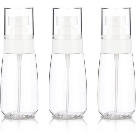 Petits flacons vaporisateurs de voyage de 60 ml, flacons vaporisateurs de voyage vides, mini flacons vaporisateurs en plastique à brume fine (1/5)
