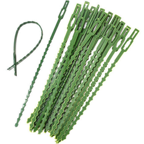Lot de 150 attaches pour plantes réglables, réutilisables en plastique, de 13 cm, idéales pour soutenir les plantes de jardin. (1/5)