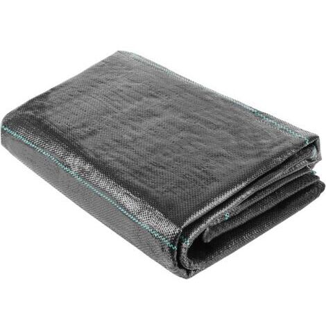 Paillis pour plantes, toile de paillage, toile de désherbage en polypropylène, 1 m x 5 m, géotextile avec propriétés anti-repousse 75 g/m², tissu de protection UV, résistant à la déchirure, perméable (1/5)