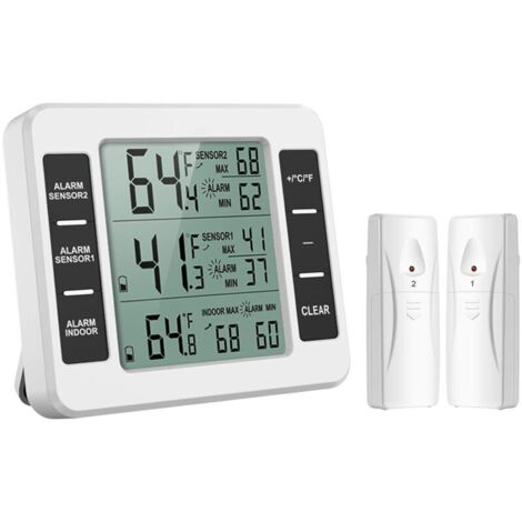 Thermomètre pour réfrigérateur, thermomètre numérique pour congélateur avec moniteur de température (1/5)