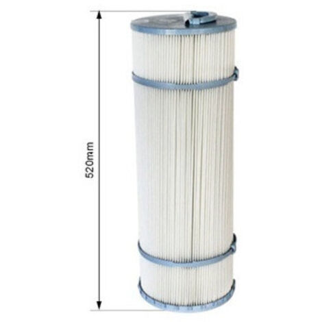 Weltico – Cartouche de filtre de piscine 520 mm – Diamètre extérieur 182 mm – Débit maximum 15 m3/h – Finesse de filtration 15 microns (1/2)
