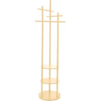 Bamboo Legs Coat Rack: Solid Clothes Rack with Stable Base, Cloakroom, Entrance Coat Holder, Maximum Load 15 kg, Ideal for Home, Bedroom, Living Room – 155 x 38 x 30.5 cm – Original Colour