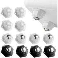 12 roulettes pour meubles, petites roulettes pour meubles, capacité de charge de 200 kg, roulettes pivotantes auto-adhésives, roulettes robustes pour meubles, ustensiles de cuisine et boîtes de rangem