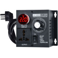 Régulateur de tension électronique AC220V 4000W - Régulateur de tension - Contrôleur de vitesse - Avec prise européenne