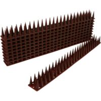 Pic anti-pigeons de 5,4 m pour balcons, pic anti-oiseaux en plastique pour pigeons, chats et moineaux, pic anti-chats pour fenêtres, pic anti-pigeons adapté aux animaux (paquet de 12)