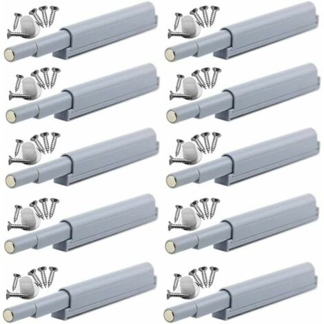 Appuyez pour ouvrir magnétique loquets Fermetures magnétiques push-open ouvre et ferme la porte avec une simple pression (10 pièces)