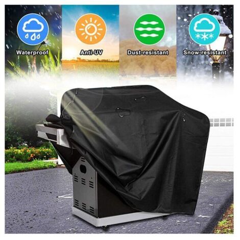 Housse de protection pour barbecue protection pour mobilier de jardin anti-UV anti-eau et anti-humidit noire 145 x 61 x 117 Label (1/5)